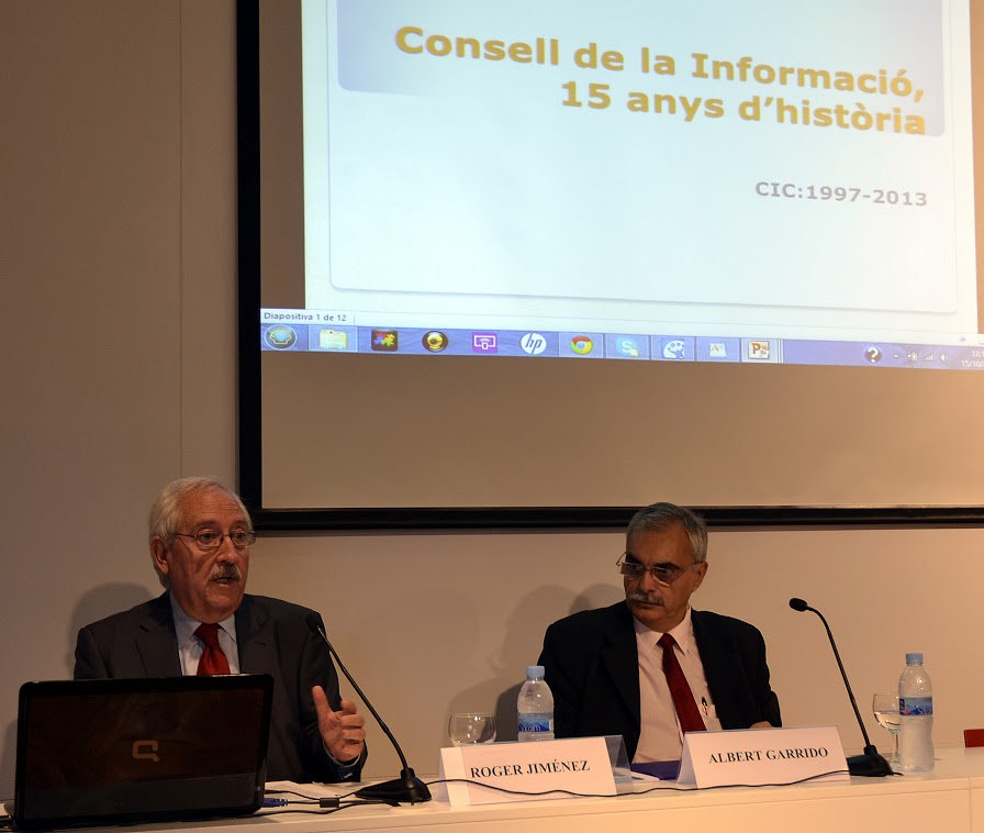 Roger Jiménez, president i  Albert Garrido, secretari general del CIC.